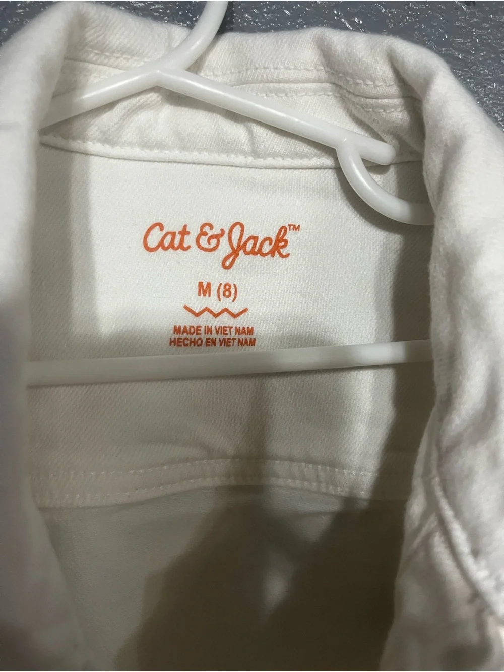 Cat & Jack White Girls' Denim Jean Jacket